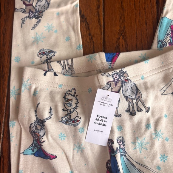 NWT Gap Kids Frozen Anna & Elsa Organic Cotton Pajama Set - Picture 4 of 7